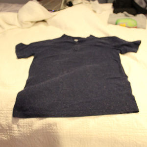 Old Navy Boys XL 14/16 navy blue textured shirt